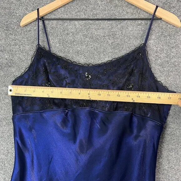 Vintage Y2K Jessica Mcclintock‎ Gunne Sax USA MADE Purple Maxi Dress lace M